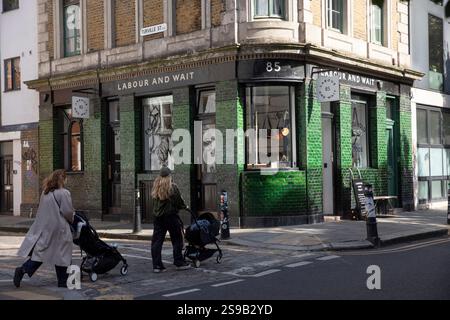 Labour and Wait in Redchurch Street a East London, settembre 2024. Crediti fotografici: Sam Mellish Foto Stock
