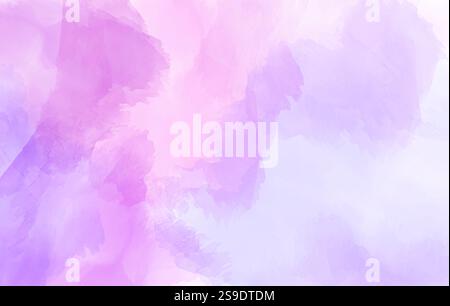 Sfondo dipinto ad acquerello astratto con tratti di pennello sfondo illustrazione artistica. Illustrazione Vettoriale