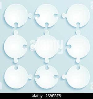 Parti degli ugelli della carta. Concetto di business, modello Illustrazione Vettoriale