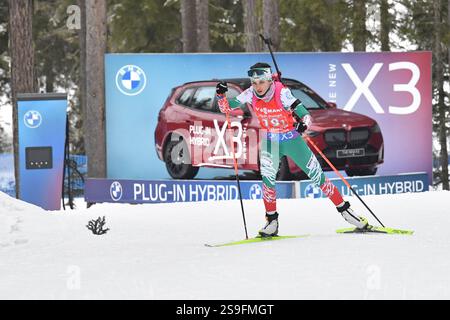 Anterselva, Italia. 26 gennaio 2025. ANTERSELVA, ITALIA - GENNAIO 26: La Bulgaria Stefani Yolova partecipa alla staffetta femminile 4x6km della IBU World Cup Biathlon di Anterselva il 26 gennaio 2025 ad Anterselva, Italia.250126 SEPA 24 025 - 20250126 PD6285 credito: APA-PictureDesk/Alamy Live News Foto Stock