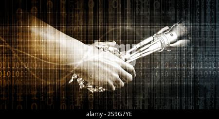 La tecnologia dinamica e sistema automatizzato del futuro Foto Stock