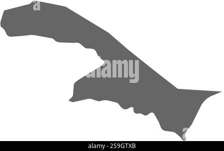 Mappa della Provincia dei confini settentrionali, una provincia dell'Arabia Saudita. Illustrazione Vettoriale