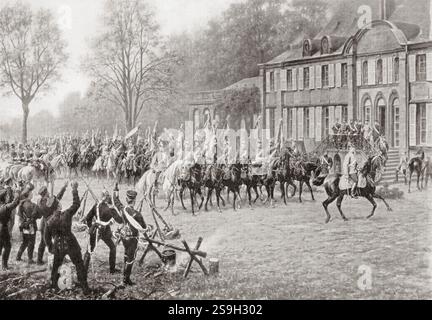 La resa da parte del maresciallo Bazaine dell'esercito francese ai prussiani a Metz, 1870. Francesco Achille Bazaine, 1811 – 1888. Ufficiale dell'esercito francese. Foto Stock