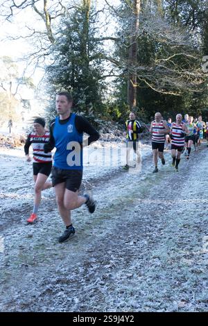corridori di club di fondo, haughley, suffolk, inghilterra Foto Stock