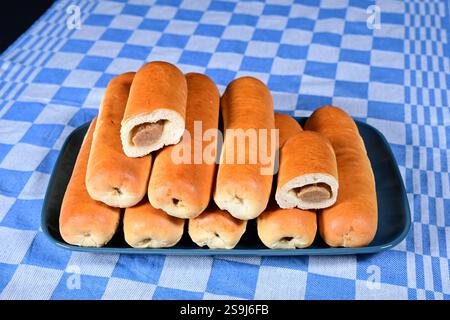 Involtini di salsiccia brabantini Foto Stock