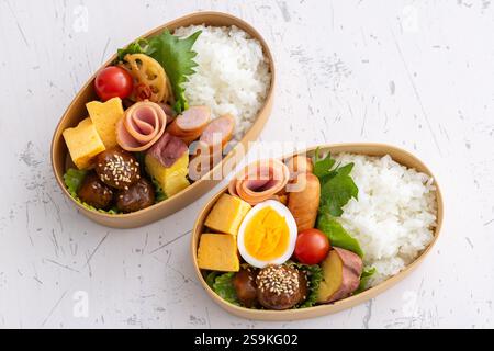 Pranzo al sacco wappa Bento Foto Stock