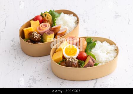 Pranzo al sacco wappa Bento Foto Stock