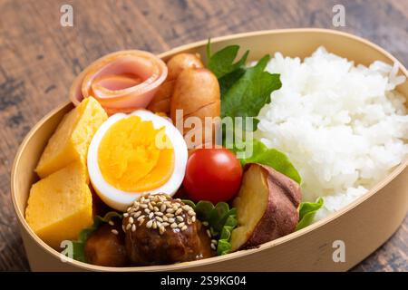 Pranzo al sacco wappa Bento Foto Stock