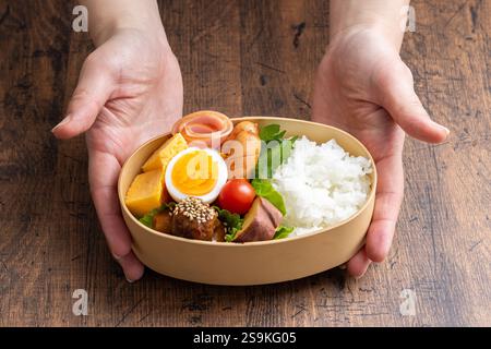 Pranzo al sacco wappa Bento Foto Stock