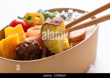 Pranzo al sacco wappa Bento Foto Stock