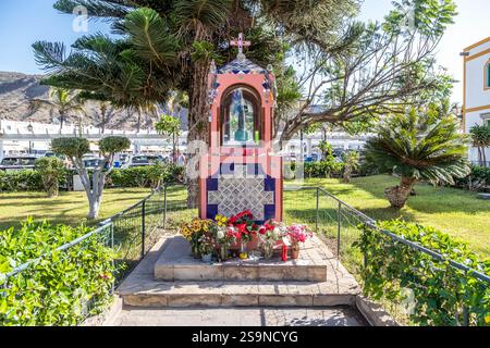 Altare cattolico dedicato a Santa Rita di Cascia, Puerto Morgan, Gran Canaria, Isole Canarie (Spagna) Foto Stock