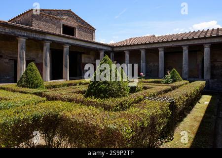 Pompei. Italia. Sito archeologico di Pompei. Casa di Menander (Casa del Menandro). Regio i-10-4 Foto Stock