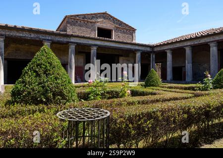 Pompei. Italia. Sito archeologico di Pompei. Casa di Menander (Casa del Menandro). Regio i-10-4 Foto Stock