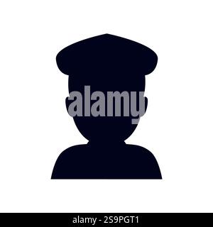 immagine vettoriale dell'icona del simbolo emoji dell'agente di polizia poliziotto Illustrazione Vettoriale