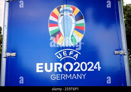 das Logo der Fussball-Europameisterschaft 2024: "Euro 2024", Berlino (nur fuer redaktionelle Verwendung. Keine Werbung. Referenzdatenbank: http://www.3 Foto Stock