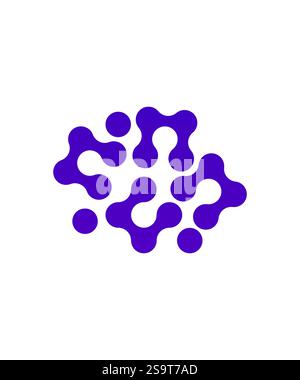 Logo Gradient tech, logo Technology design illustrazione vettoriale Illustrazione Vettoriale