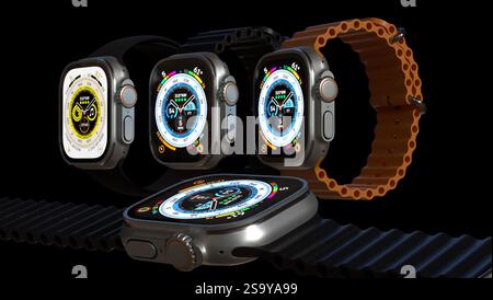 Cellulare Apple Watch Ultra GPS Foto Stock