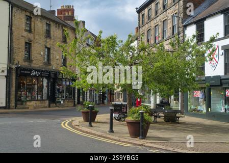 Hexham Town, Northumberland; Inghilterra; Regno Unito Foto Stock
