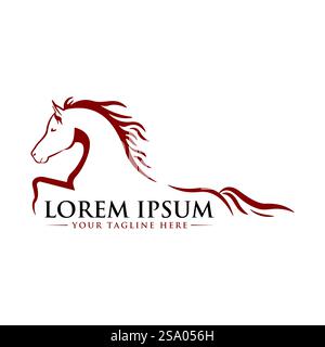 Logo Horse, logo Horse professionale Illustrazione Vettoriale