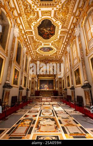 L'Oratorio della Concattedrale di San Giovanni con la decapitazione di San Giovanni Battista di Caravaggio, la Valletta, Malta, Europa meridionale Foto Stock