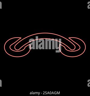 Cucitura incrociata al neon cucitura a punti scuri dell'inserimento del filo tessuto cucito collegamento cucitura cucitura cucitura ruvida patch sutura vettoriale di colore rosso immagine piatta. Cucitura incrociata al neon cucitura a punti scuri dell'inserimento del filo tessuto cucito collegamento cucitura cucitura cucitura ruvida patch sutura vettoriale di colore rosso immagine stile piatto Illustrazione Vettoriale