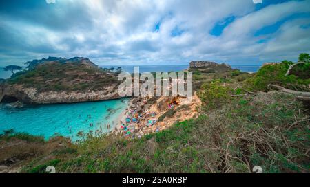 Cala del Moro, Caló des Moro, comune di Santayí, Mar Mediterraneo, Maiorca, isole Baleari, Spagna, Europa Foto Stock