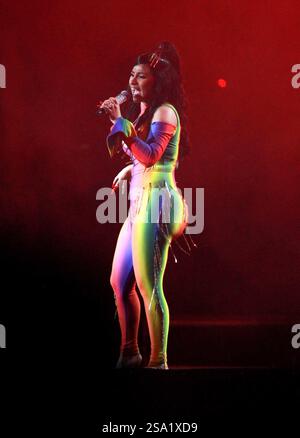 Cardi B si esibisce al Made in America - Day 1 al Benjamin Franklin Parkway il 31 agosto 2019 a Philadelphia, Pennsylvania Foto Stock