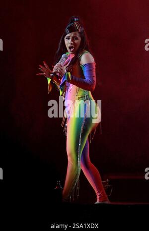 Cardi B si esibisce al Made in America - Day 1 al Benjamin Franklin Parkway il 31 agosto 2019 a Philadelphia, Pennsylvania Foto Stock