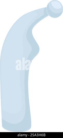 Illustrazione del flacone spray in cartone animato con grafica vettoriale che raffigura un'icona semplice, piatta e moderna del materiale per la pulizia per l'igiene e l'igiene domestica. Grafica vettoriale di una bottiglia spray grigia stilizzata, adatta per temi di pulizia Illustrazione Vettoriale