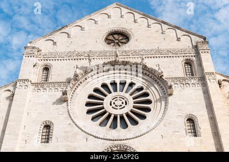 Cattedrale metropolitana-Basilica di San Sabino nel centro storico di Bari, Puglia. Foto Stock