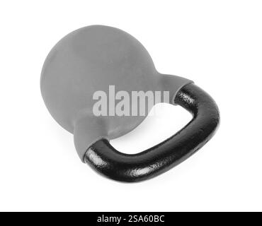 Un campanello metallico isolato su bianco. Attrezzature sportive Foto Stock