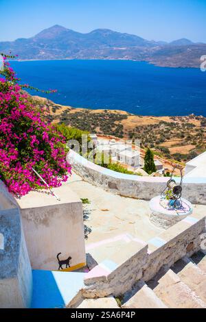 Paesaggio mozzafiato dell'isola di Milos in Grecia Foto Stock