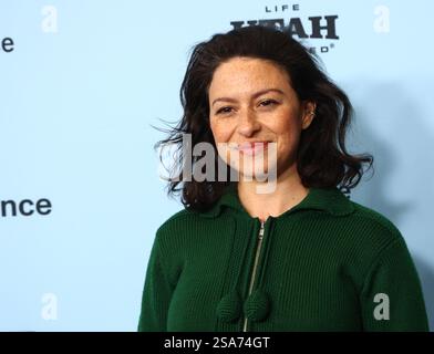 Park City, Stati Uniti. 25 gennaio 2025. Alia Shawkat arriva alla prima di "Atropia" durante il Sundance Film Festival 2025 tenutosi all'Eccles Center Theatre il 25 gennaio 2025 a Park City, Utah. © JPA/AFF-USA.com credito: AFF/Alamy Live News Foto Stock