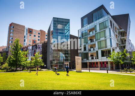 Denver, Colorado USA - 27 giugno 2018: Il Civic Center Cultural Complex è al centro dello spazio verde della città. Foto Stock