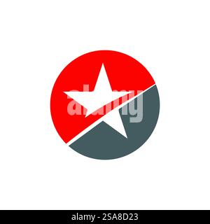 Design simbolo elemento modello vettoriale logo stella Illustrazione Vettoriale