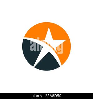 Design simbolo elemento modello vettoriale logo stella Illustrazione Vettoriale