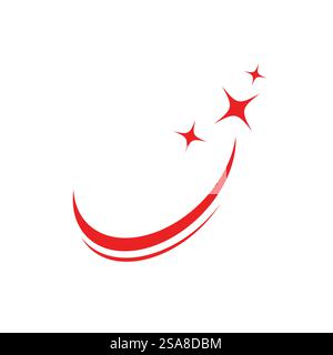 Design simbolo elemento modello vettoriale logo stella Illustrazione Vettoriale