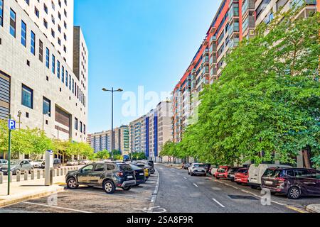 Spagna. Vedute urbane-paesaggi la terza città più grande della Spagna è Valencia. Foto Stock