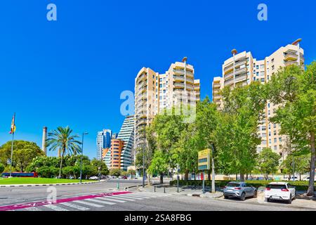 Spagna. Vedute urbane-paesaggi la terza città più grande della Spagna è Valencia. Foto Stock