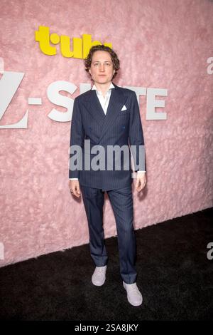New York, Stati Uniti. 28 gennaio 2025. J Stevens partecipa alla serie di tubi Original "The Z-Suite" in anteprima al Metrograph di New York, USA, il 28 gennaio 2025. (Foto di Thenews2/NurPhoto) crediti: NurPhoto SRL/Alamy Live News Foto Stock