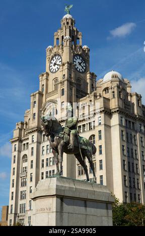Royal Liver Building Liverpool Foto Stock