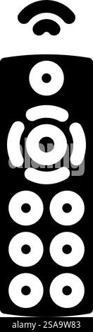 etichetta del telecomando etichetta etichetta prodotto simbolo simbolo simbolo simbolo. etichetta del telecomando cartello di attenzione del prodotto. illustrazione del simbolo isolato. etichetta del telecomando avvertenza del prodotto icona del glifo illustrazione del vettore Illustrazione Vettoriale