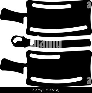 chirurgia di discectomia glifo icona vettoriale. segno di chirurgia della discectomia. illustrazione del simbolo isolato. illustrazione vettoriale dell'icona del glifo dell'intervento chirurgico di discectomia Illustrazione Vettoriale