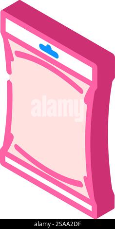 contenitore in plastica con icona vettoriale isometrica. cartello della confezione in plastica. illustrazione del simbolo isolato. illustrazione vettoriale dell'icona isometrica della confezione in plastica Illustrazione Vettoriale
