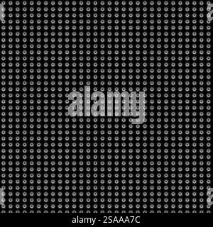 Composizione digitale. Effetto lampada a diodo a emissione luminosa a LED. Sfondo bianco e nero Foto Stock