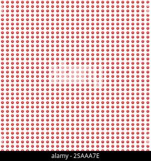 Composizione digitale. Effetto lampada a diodo a emissione luminosa a LED. Motivo sfondo. Rosso Foto Stock