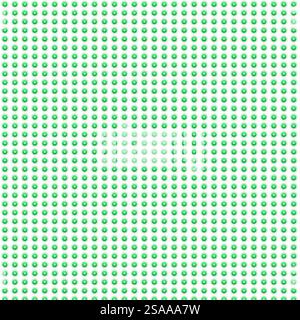 Composizione digitale. Effetto lampada a diodo a emissione luminosa a LED. Motivo sfondo, verde Foto Stock