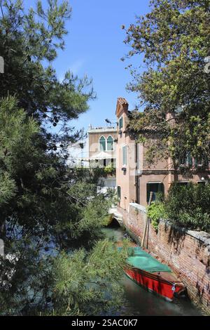 Città idillio a Venezia Foto Stock