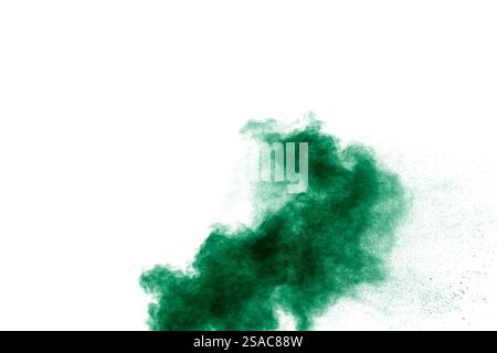 La nuvola verde di fumo sta soffiando nell'aria Foto Stock