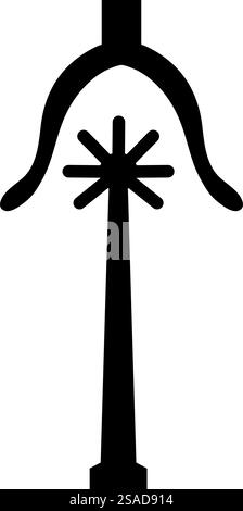 Elemento geroglifico egiziano. Aiuta a creare un design storicaal aaand trvel. Illustrazione vettoriale. geroglifici senza cuciture Illustrazione Vettoriale